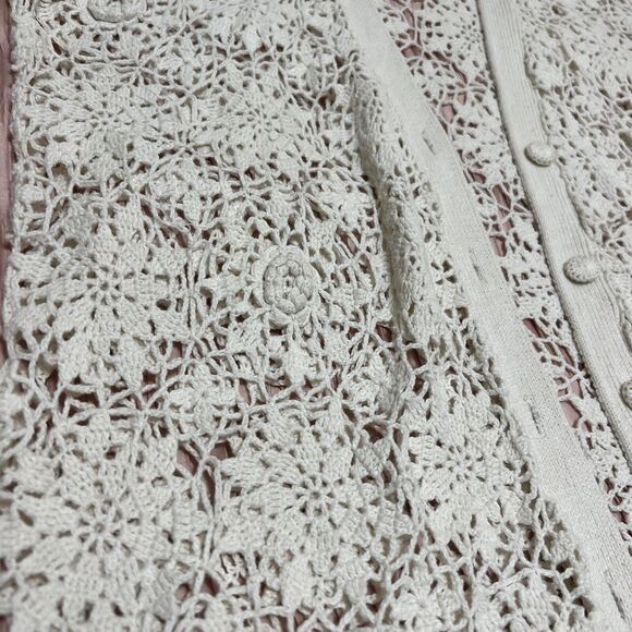 Melbourne Elements Women’s Crotchet Lightweight Cardigan Size M - Picture 7 of 8